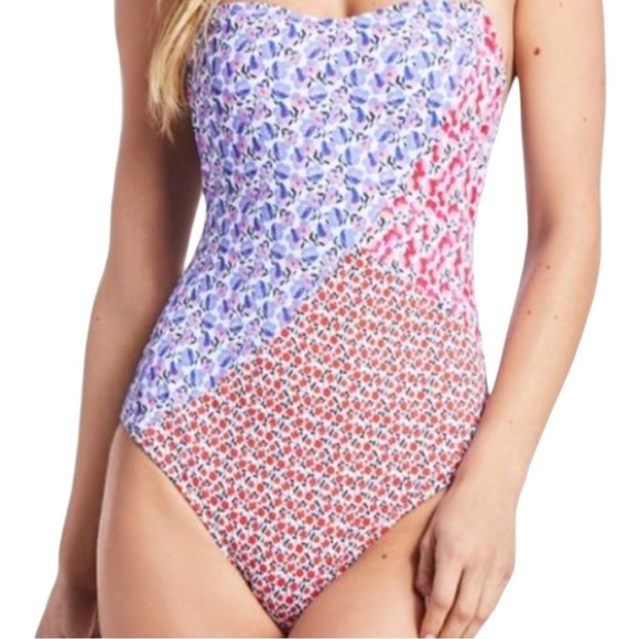 NWT Jessica Simpson Peony Paneled One Piece - Picture 1 of 7